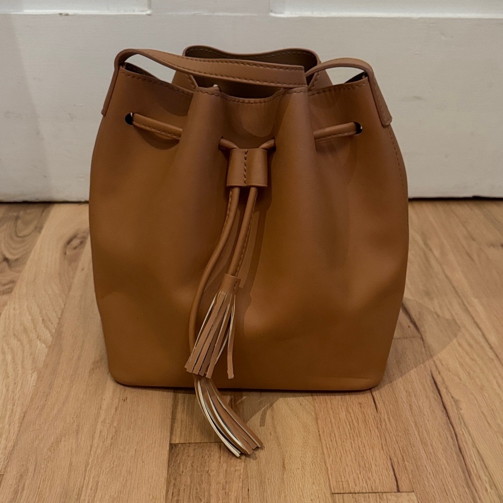 J. Crew Tan Hobo Bag with Tassel